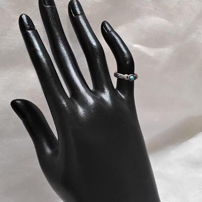 Turquoise Navajo Indian 925 Ring Size 5.5