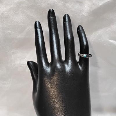 Turquoise Navajo Indian 925 Ring Size 5.5