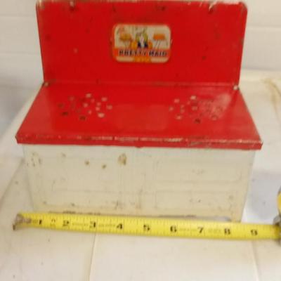 LOT 49   OLD METAL TOY STOVE