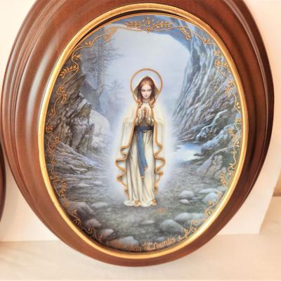 Lot #28  Set of Three Collectible Plates - Virgin Mary