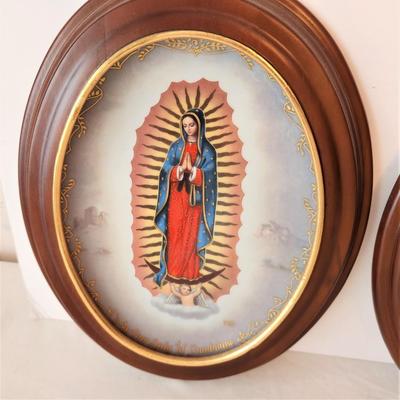 Lot #28  Set of Three Collectible Plates - Virgin Mary