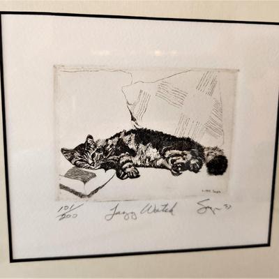 Lot #45  Philip Sage Etching - limited edition