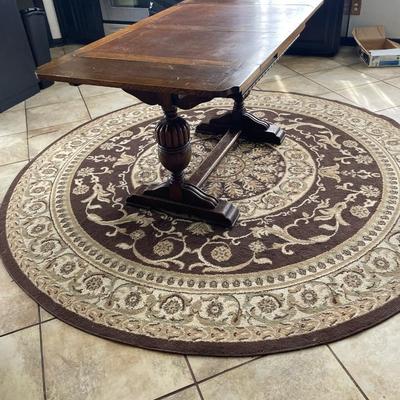 Vintage Table and Rug