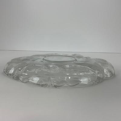 -39- GLASSWARE | Rose Heisey Glass Co. | Etched Divided Dish