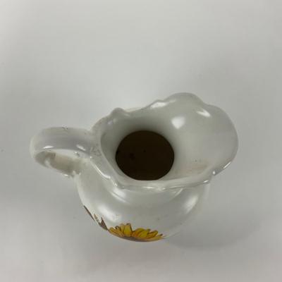 -42- POTTERY | McCoy USA Sunflower | Pitcher & Bowl