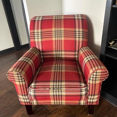 Plaid Comfy Chair