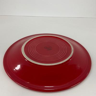 -44- DISHES | Fiesta Homer Laughlin | Six Red Large Plates