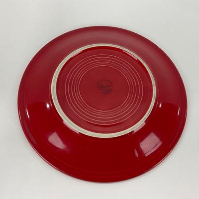 -44- DISHES | Fiesta Homer Laughlin | Six Red Large Plates