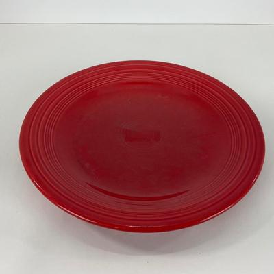 -44- DISHES | Fiesta Homer Laughlin | Six Red Large Plates