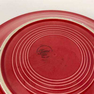 -44- DISHES | Fiesta Homer Laughlin | Six Red Large Plates