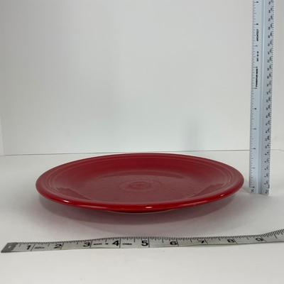 -44- DISHES | Fiesta Homer Laughlin | Six Red Large Plates