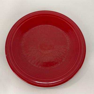 -44- DISHES | Fiesta Homer Laughlin | Six Red Large Plates