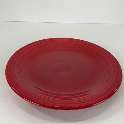 -44- DISHES | Fiesta Homer Laughlin | Six Red Large Plates