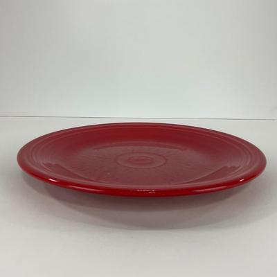 -44- DISHES | Fiesta Homer Laughlin | Six Red Large Plates