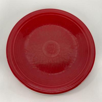-44- DISHES | Fiesta Homer Laughlin | Six Red Large Plates