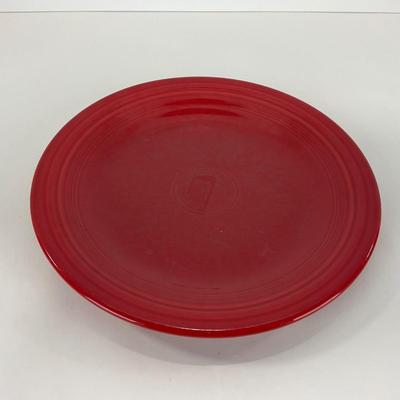 -44- DISHES | Fiesta Homer Laughlin | Six Red Large Plates