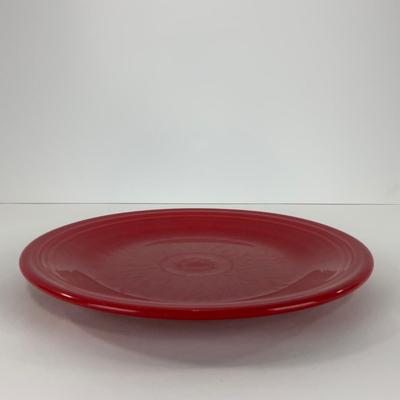 -44- DISHES | Fiesta Homer Laughlin | Six Red Large Plates