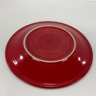 -44- DISHES | Fiesta Homer Laughlin | Six Red Large Plates