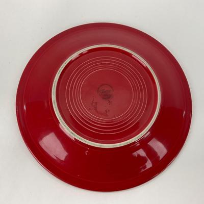 -44- DISHES | Fiesta Homer Laughlin | Six Red Large Plates
