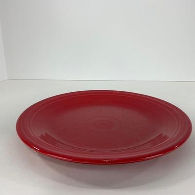 -44- DISHES | Fiesta Homer Laughlin | Six Red Large Plates