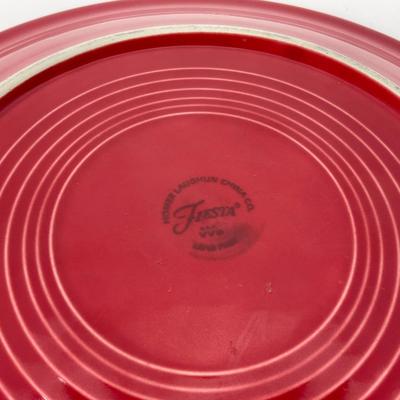 -44- DISHES | Fiesta Homer Laughlin | Six Red Large Plates