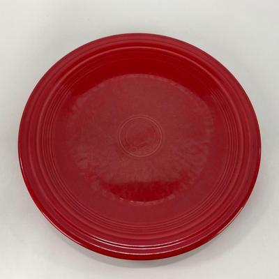 -44- DISHES | Fiesta Homer Laughlin | Six Red Large Plates