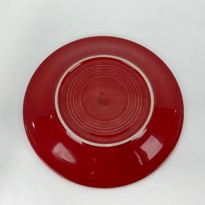 -44- DISHES | Fiesta Homer Laughlin | Six Red Large Plates