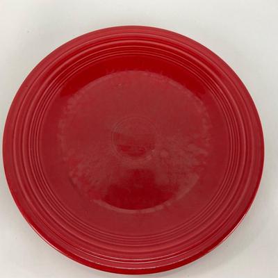 -44- DISHES | Fiesta Homer Laughlin | Six Red Large Plates