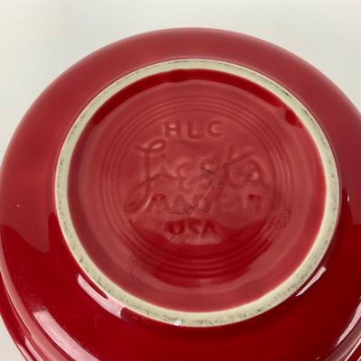 -46- DISHES | Fiesta Homer Laughlin | Red Bowls