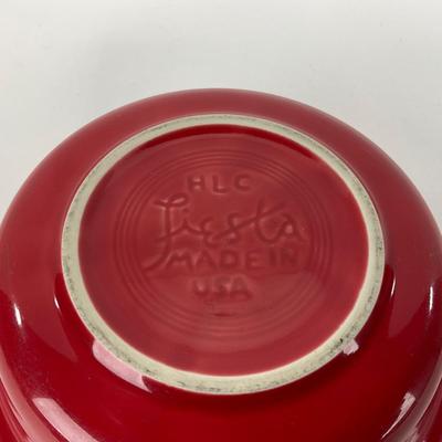 -46- DISHES | Fiesta Homer Laughlin | Red Bowls