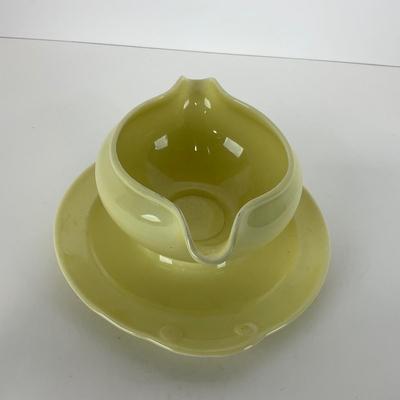 -48- DISHES | Lu-Ray Pastels Taylor Smith & Taylor | Yellow Gravy Boat