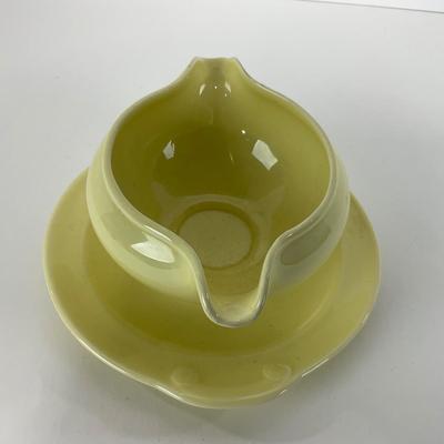 -48- DISHES | Lu-Ray Pastels Taylor Smith & Taylor | Yellow Gravy Boat