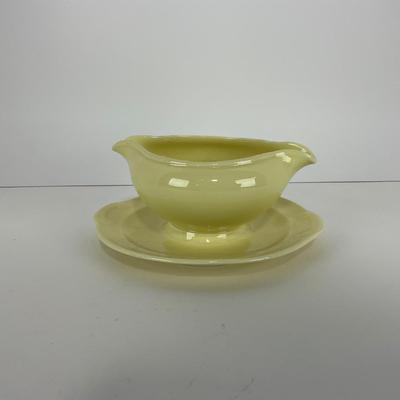 -48- DISHES | Lu-Ray Pastels Taylor Smith & Taylor | Yellow Gravy Boat