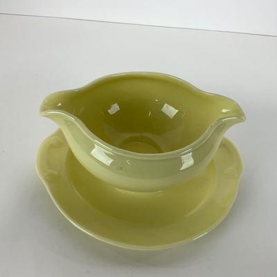 -48- DISHES | Lu-Ray Pastels Taylor Smith & Taylor | Yellow Gravy Boat