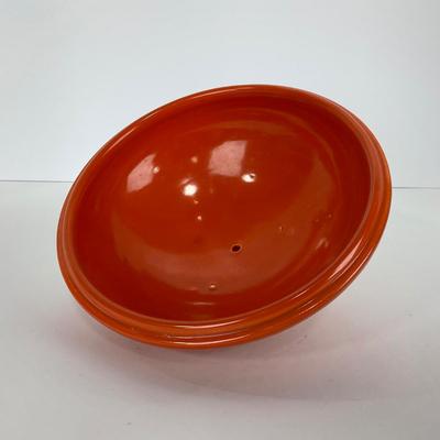 -49- DISHES | Orange Round Covered Casserole