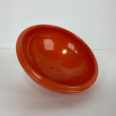 -49- DISHES | Orange Round Covered Casserole