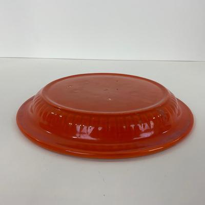-49- DISHES | Orange Round Covered Casserole