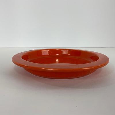 -49- DISHES | Orange Round Covered Casserole