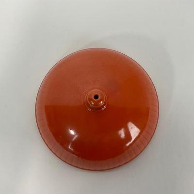 -49- DISHES | Orange Round Covered Casserole