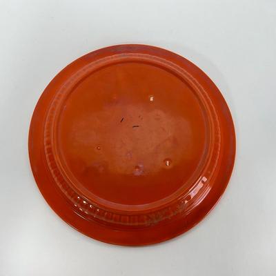-49- DISHES | Orange Round Covered Casserole