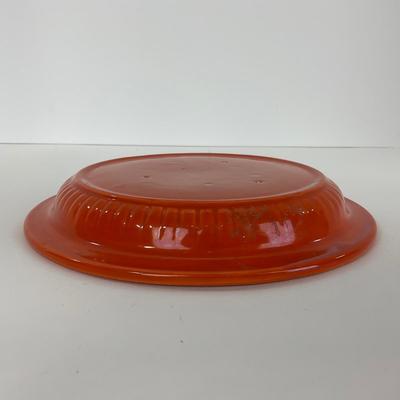 -49- DISHES | Orange Round Covered Casserole