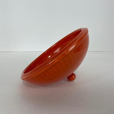 -49- DISHES | Orange Round Covered Casserole