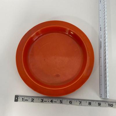 -49- DISHES | Orange Round Covered Casserole
