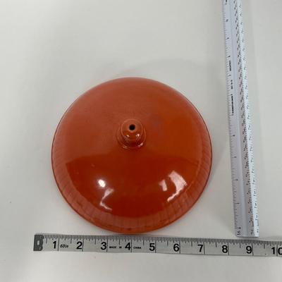-49- DISHES | Orange Round Covered Casserole