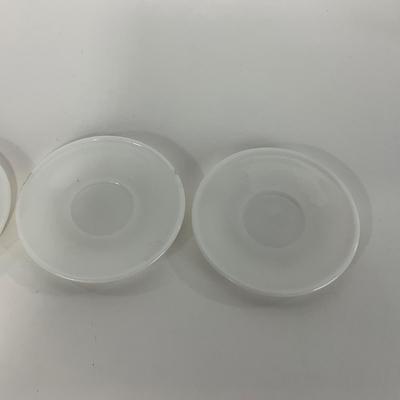 -50- DISHES | White Milk Glass Childrenâ€™s Cup & Saucer