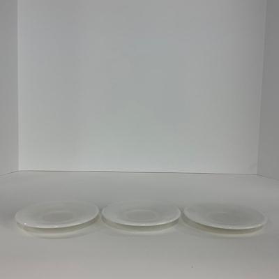 -50- DISHES | White Milk Glass Childrenâ€™s Cup & Saucer