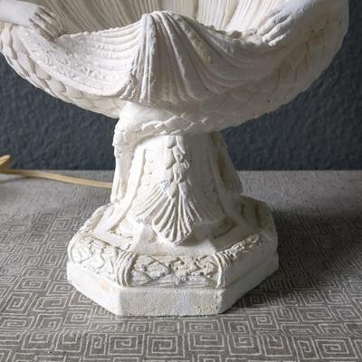 Antique Chalkware Mermaid Lamp