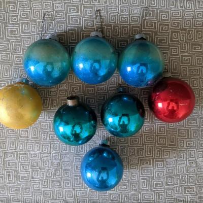 Mercury Glass Christmas Ornaments