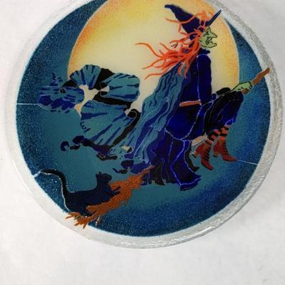 Peggy Karr Fused Glass Halloween Plates