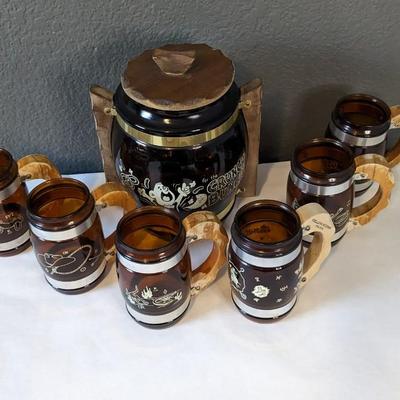 Siesta Ware Western Mugs and Snack Jar